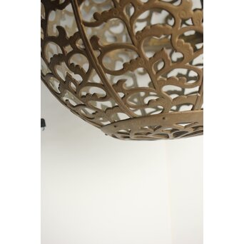 特大球体唐草文銅照明/灯籠　A039 