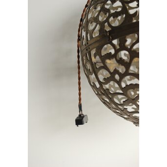 特大球体唐草文銅照明/灯籠　A039 