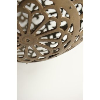 特大球体唐草文銅照明/灯籠　A039 