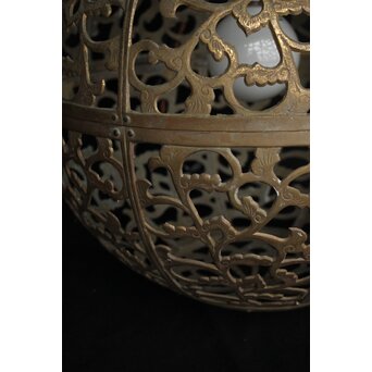 特大球体唐草文銅照明/灯籠　A039 