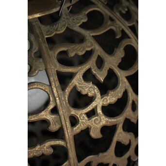 特大球体唐草文銅照明/灯籠　A039 