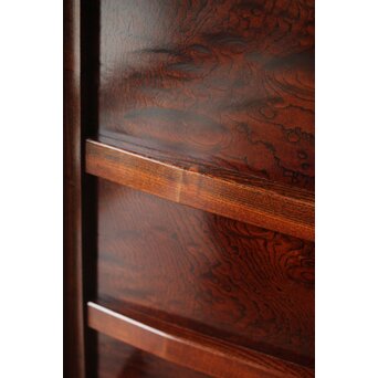 神代欅上玉杢と黒柿の筬装飾 指物卓　X362 