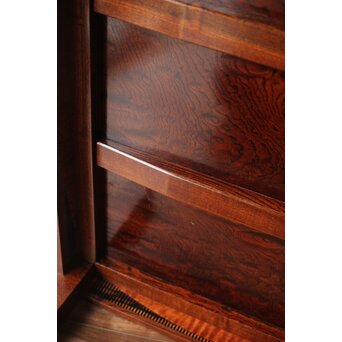 神代欅上玉杢と黒柿の筬装飾 指物卓　X362 