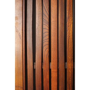 総欅 面取化粧格子蔵戸　W073Y 