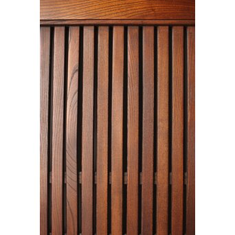 総欅 面取化粧格子蔵戸　W073Y 