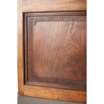 総欅 面取化粧格子蔵戸　W073Y 