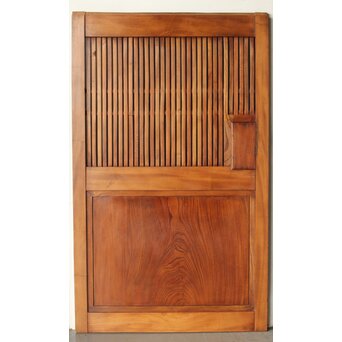総欅 面取化粧格子蔵戸　W073Y 