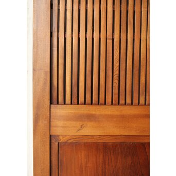 総欅 面取化粧格子蔵戸　W073Y 