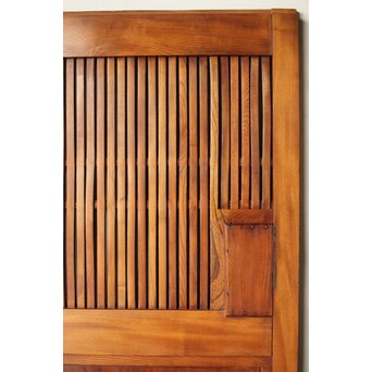 総欅 面取化粧格子蔵戸　W073Y 