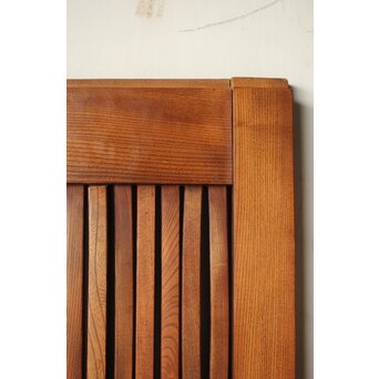 総欅 面取化粧格子蔵戸　W073Y 