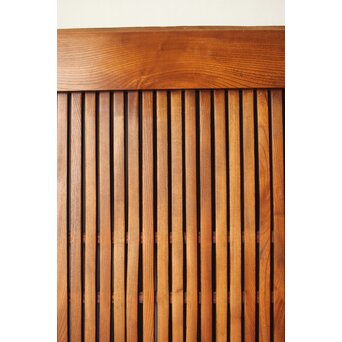 総欅 面取化粧格子蔵戸　W073Y 