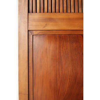 総欅 面取化粧格子蔵戸　W073Y 