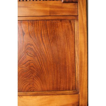 総欅 面取化粧格子蔵戸　W073Y 