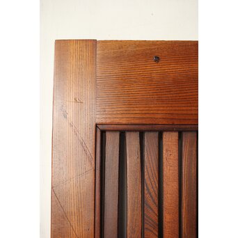 総欅 面取化粧格子蔵戸　W073Y 