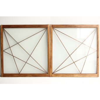 幾何学的 ガラス引戸 2枚1組　GD0118 