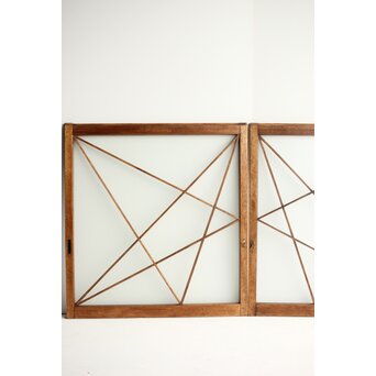 幾何学的 ガラス引戸 2枚1組　GD0118 