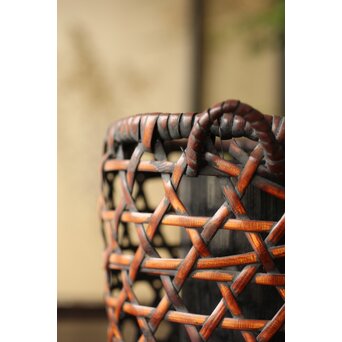 小さな掛花籠 竹籠　U299 