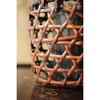 小さな掛花籠 竹籠　U299 