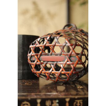 小さな掛花籠 竹籠　U299 
