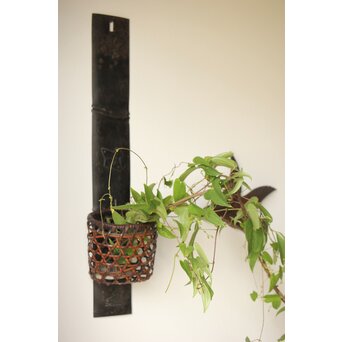 小さな掛花籠 竹籠　U299