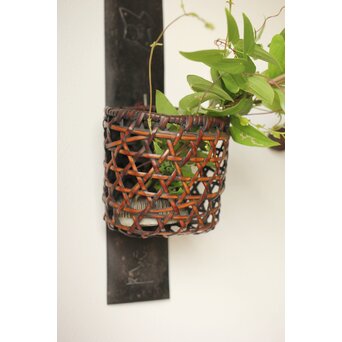 小さな掛花籠 竹籠　U299 