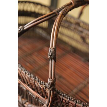 山本竹龍斎/笙園 唐物写果物篭 竹籠　U300 