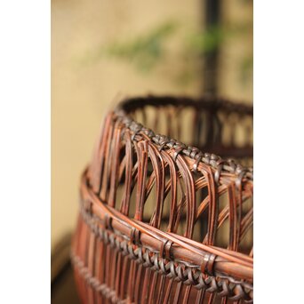 山本竹龍斎/笙園 唐物写果物篭 竹籠　U300 