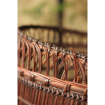 山本竹龍斎/笙園 唐物写果物篭 竹籠　U300 