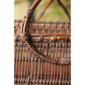 山本竹龍斎/笙園 唐物写果物篭 竹籠　U300 