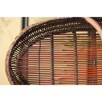 山本竹龍斎/笙園 唐物写果物篭 竹籠　U300 