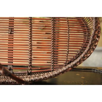 山本竹龍斎/笙園 唐物写果物篭 竹籠　U300 