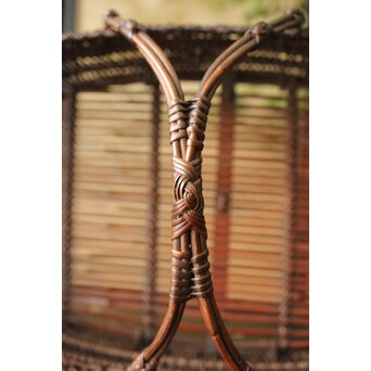 山本竹龍斎/笙園 唐物写果物篭 竹籠　U300 