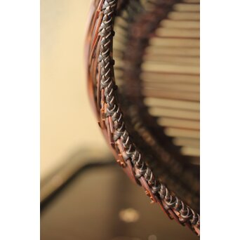 山本竹龍斎/笙園 唐物写果物篭 竹籠　U300 