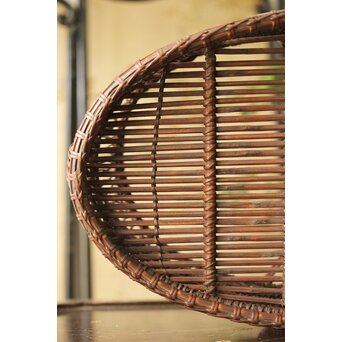 山本竹龍斎/笙園 唐物写果物篭 竹籠　U300 