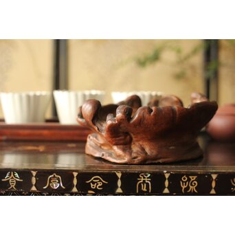 変木急須台/茶銚敷　X364 