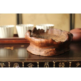 変木急須台/茶銚敷　X364 