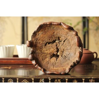 変木急須台/茶銚敷　X364 