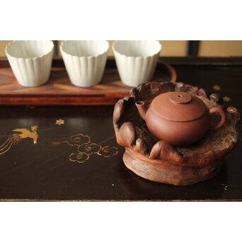 変木急須台/茶銚敷　X364 