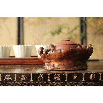 変木急須台/茶銚敷　X364 