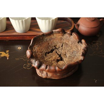 変木急須台/茶銚敷　X364 