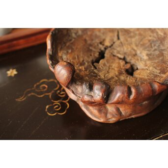 変木急須台/茶銚敷　X364 