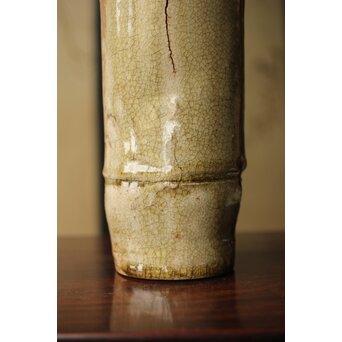 黄瀬戸 竹筒花生　P350 