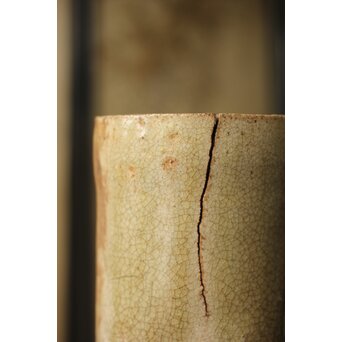 黄瀬戸 竹筒花生　P350 