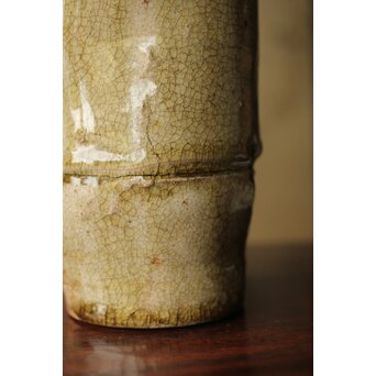 黄瀬戸 竹筒花生　P350 