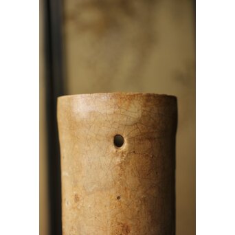 黄瀬戸 竹筒花生　P350 