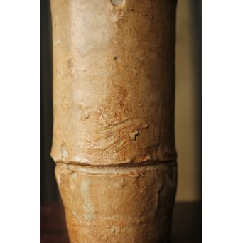 黄瀬戸 竹筒花生　P350 