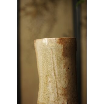 黄瀬戸 竹筒花生　P350 