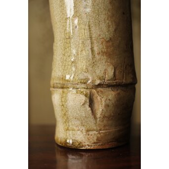 黄瀬戸 竹筒花生　P350 