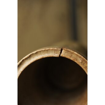 黄瀬戸 竹筒花生　P350 