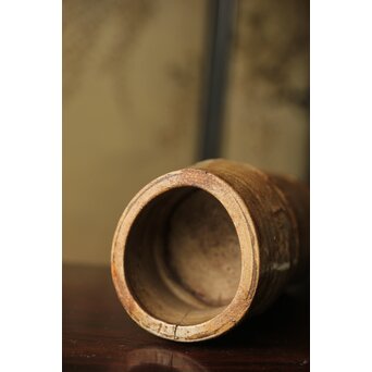 黄瀬戸 竹筒花生　P350 